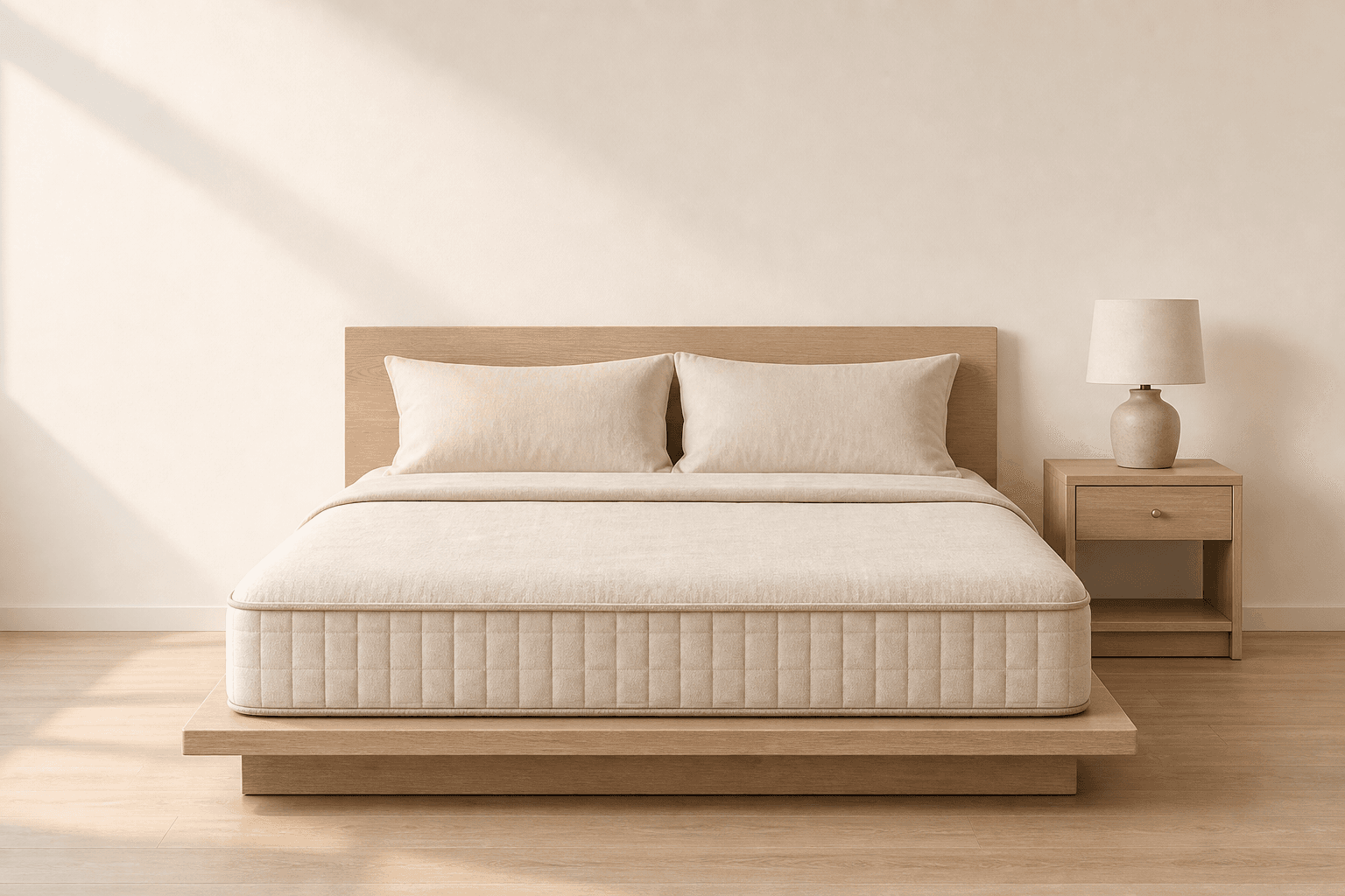UnBuy bedroom: bed frame, dresser, nightstand