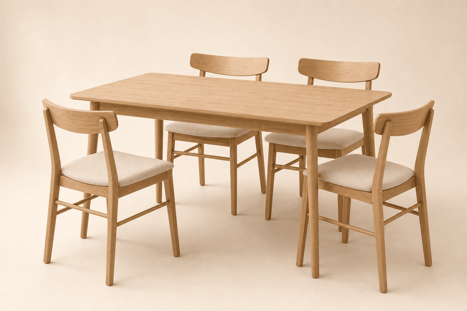 Mid-size patio dining set on a cream background